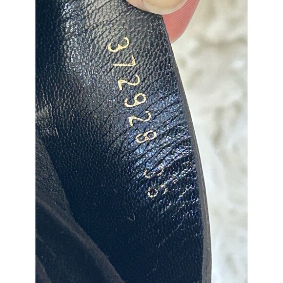 BALENCIAGA Women’s Size Size 6 (36) Black leather platform Mules Peep Toe Chunky - Picture 13 of 16